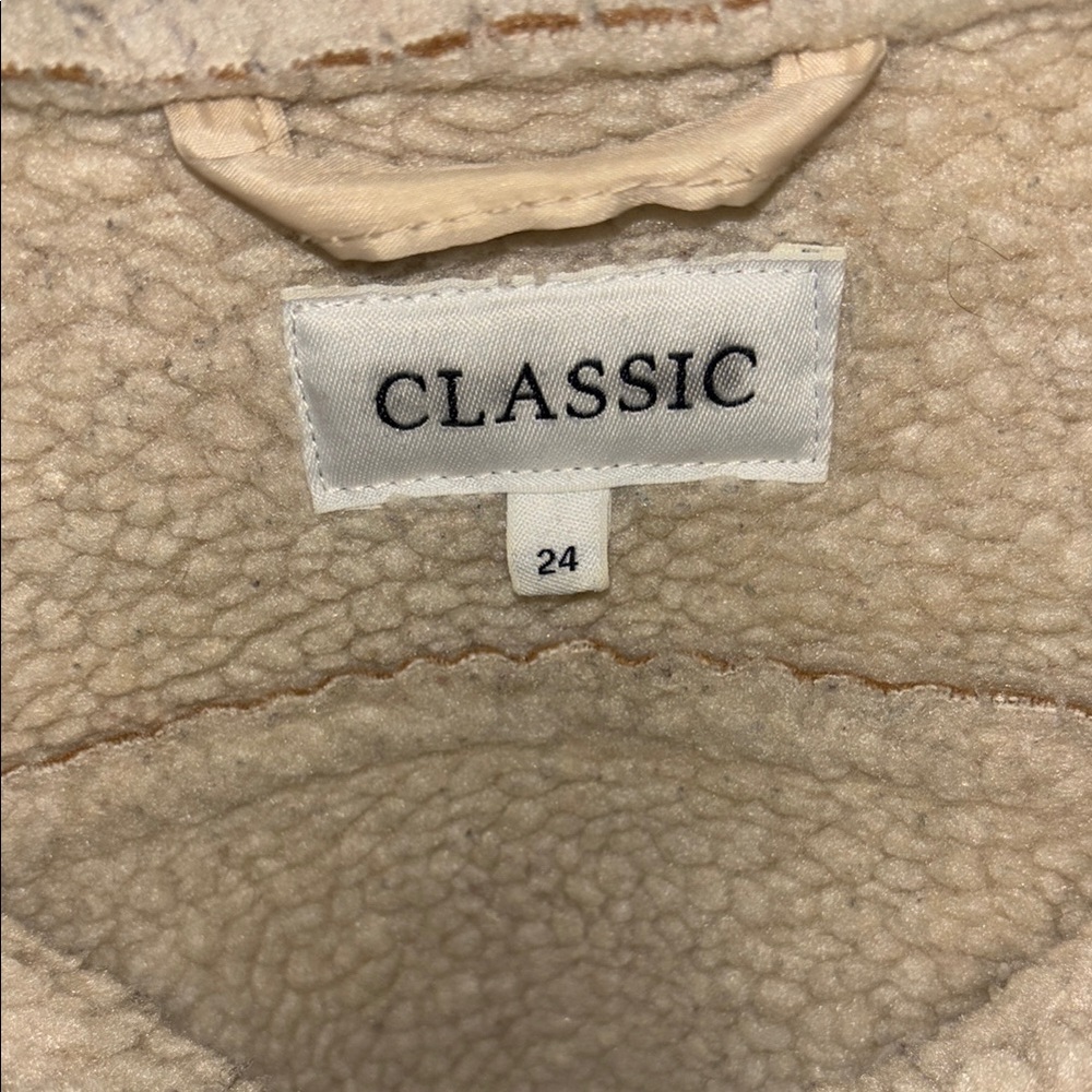 Women’s Tan Shearling Jacket - image 2